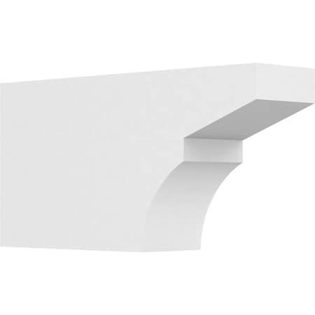 Ekena Millwork Standard Monterey Architectural Grade PVC Rafter Tail, 4"W X 8"H X 16"L RFTP04X08X16MON